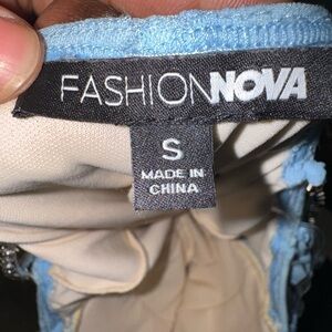 Blue fashion nova dress size:S